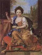 Pierre Mignard Girl Blowing Soap Bubbles France oil painting reproduction